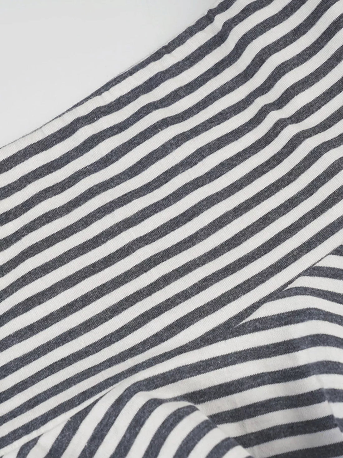 Striped Asymmetrical Hem Mini Skirt - cas7m