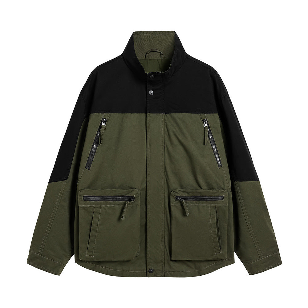 Simple Japanese Men's Jacket Overalls - cas7m