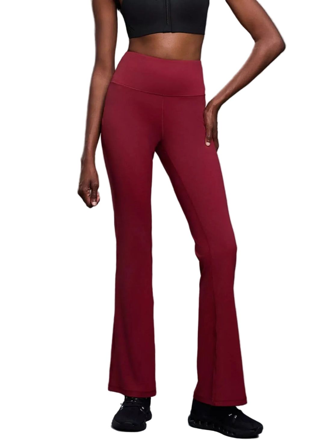 High-Waisted Flare Active Pants - cas7m