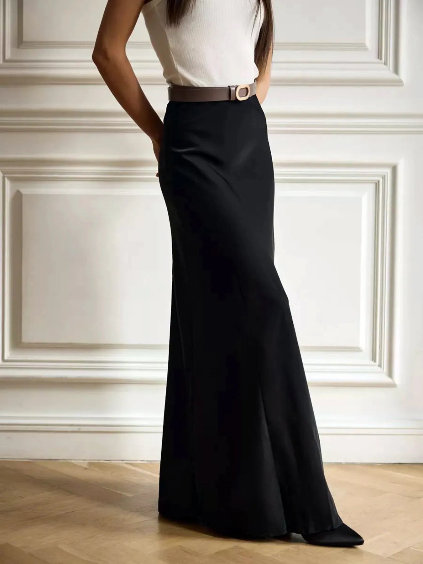 High-Waisted Maxi Skirt - cas7m