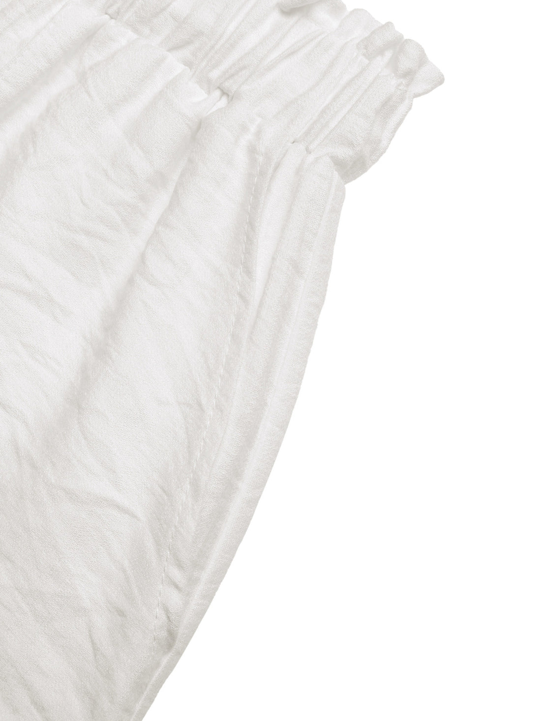 Lace Trim Drawstring Waist Shorts - cas7m