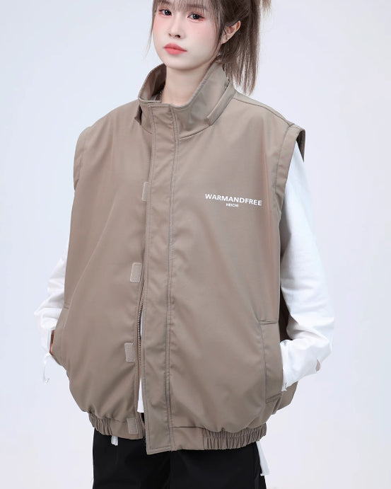 Detachable Sleeve Hooded Jacket Coat - cas7m