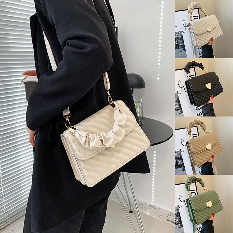 Women Handbags Fashion Chain Shoulder Bags With Love Metal Design - cas7m