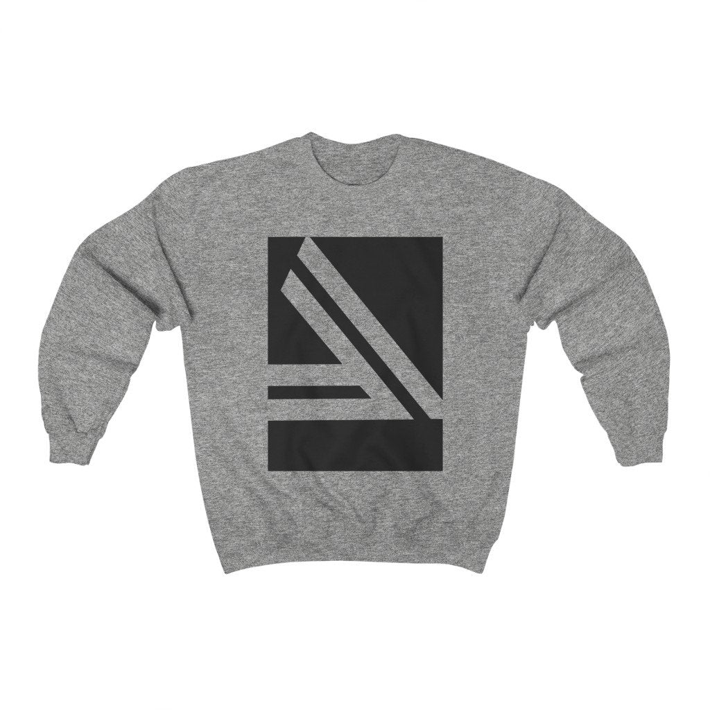 Men's Double Slanted Logo Crewneck Sweatshirt - cas7m
