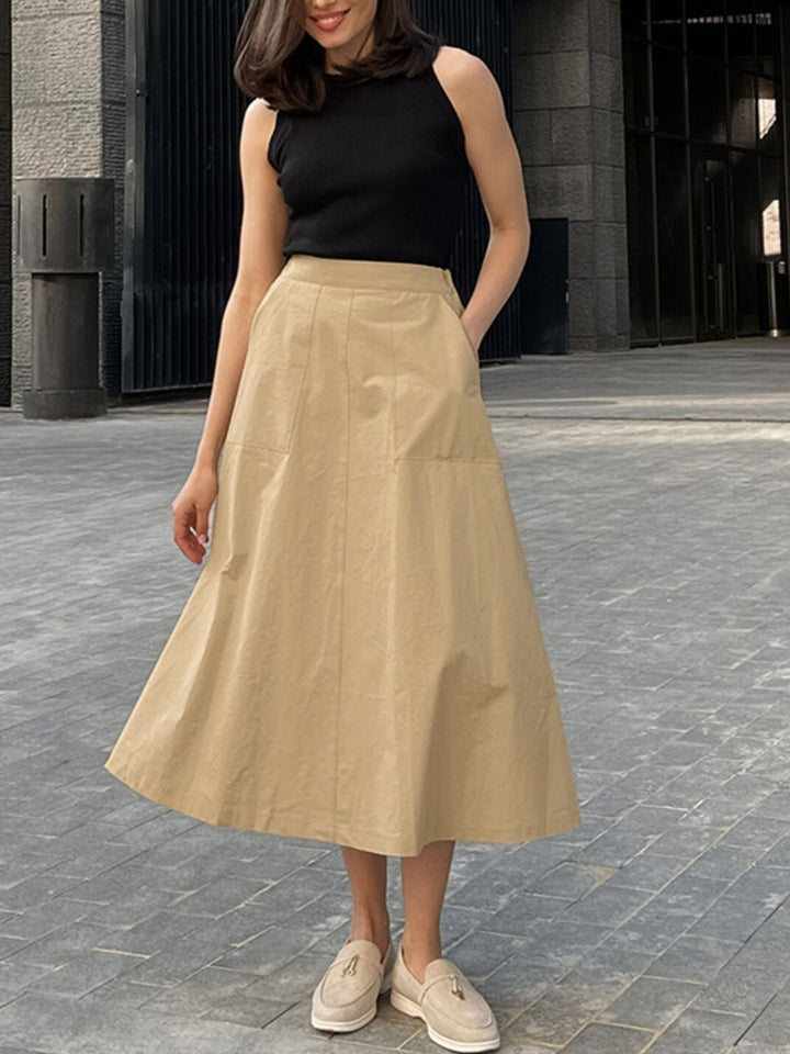 A-Line Pocket Skirt - cas7m