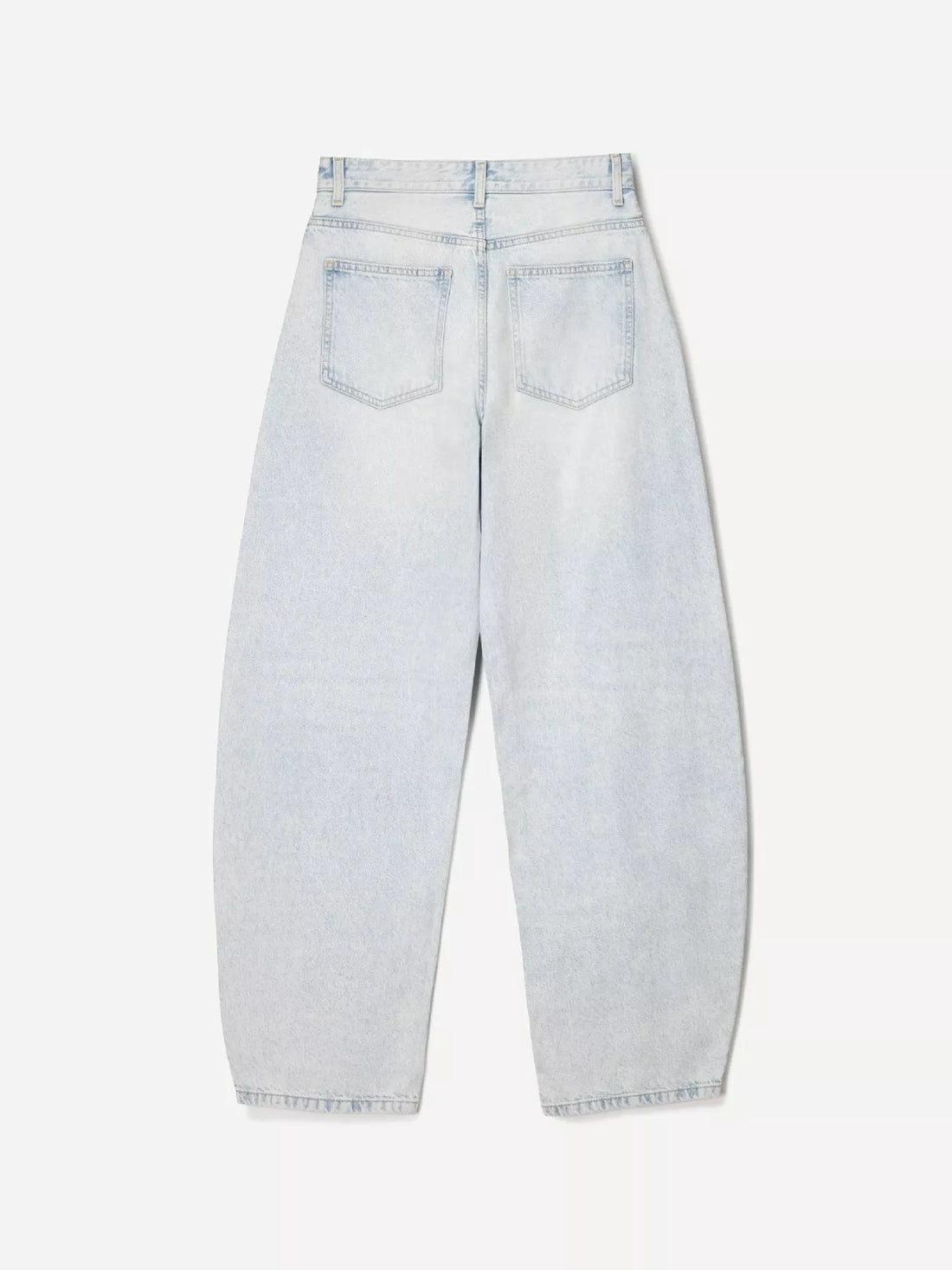 Wide Leg Washed Jeans - cas7m