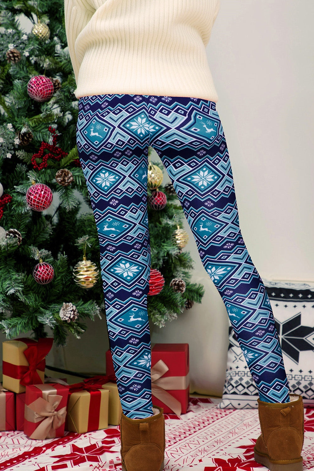 Full Size Geometric Leggings - cas7m
