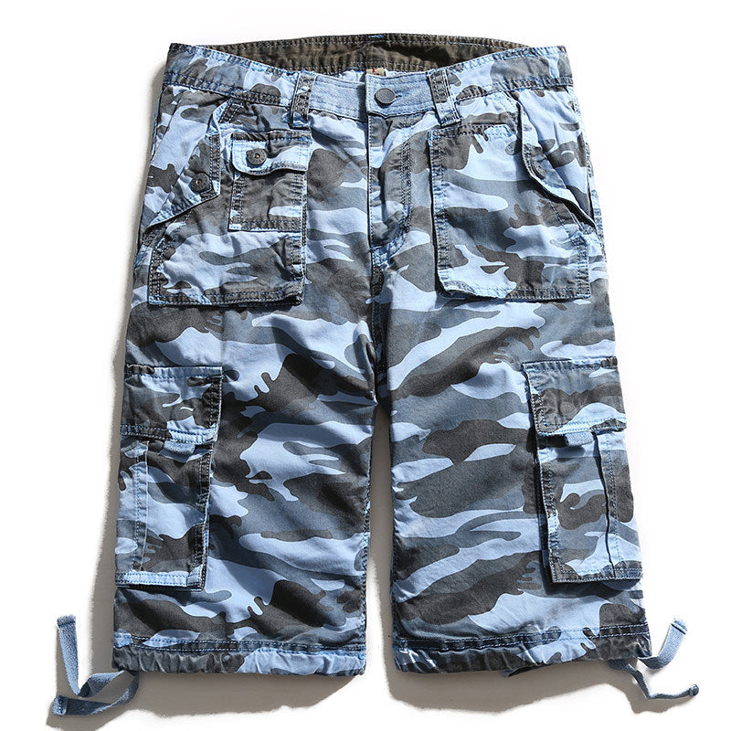 Men's Casual Cotton Shorts - Summer Camo Cargo Pants