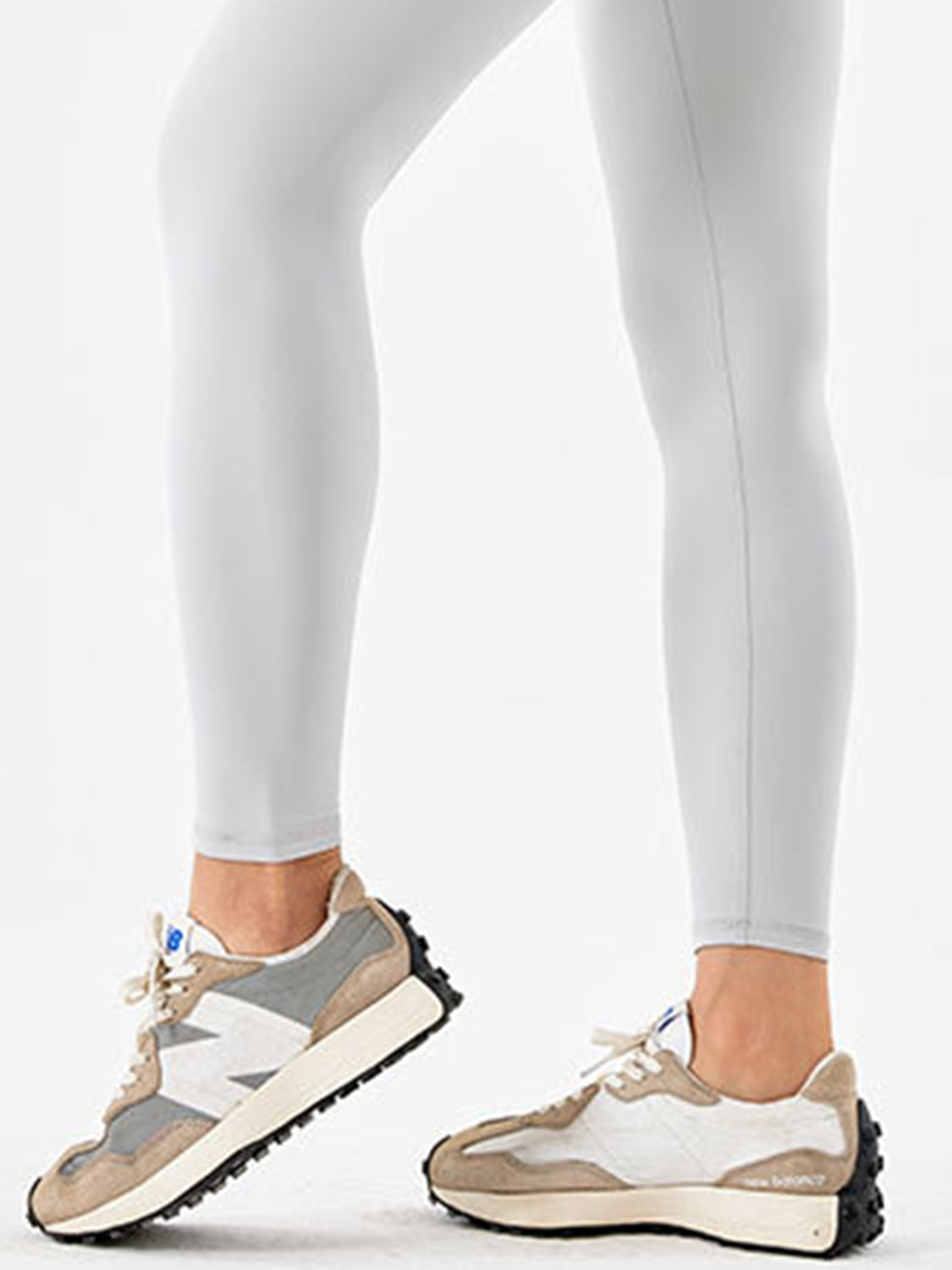 Wide Waistband Sports Leggings - cas7m