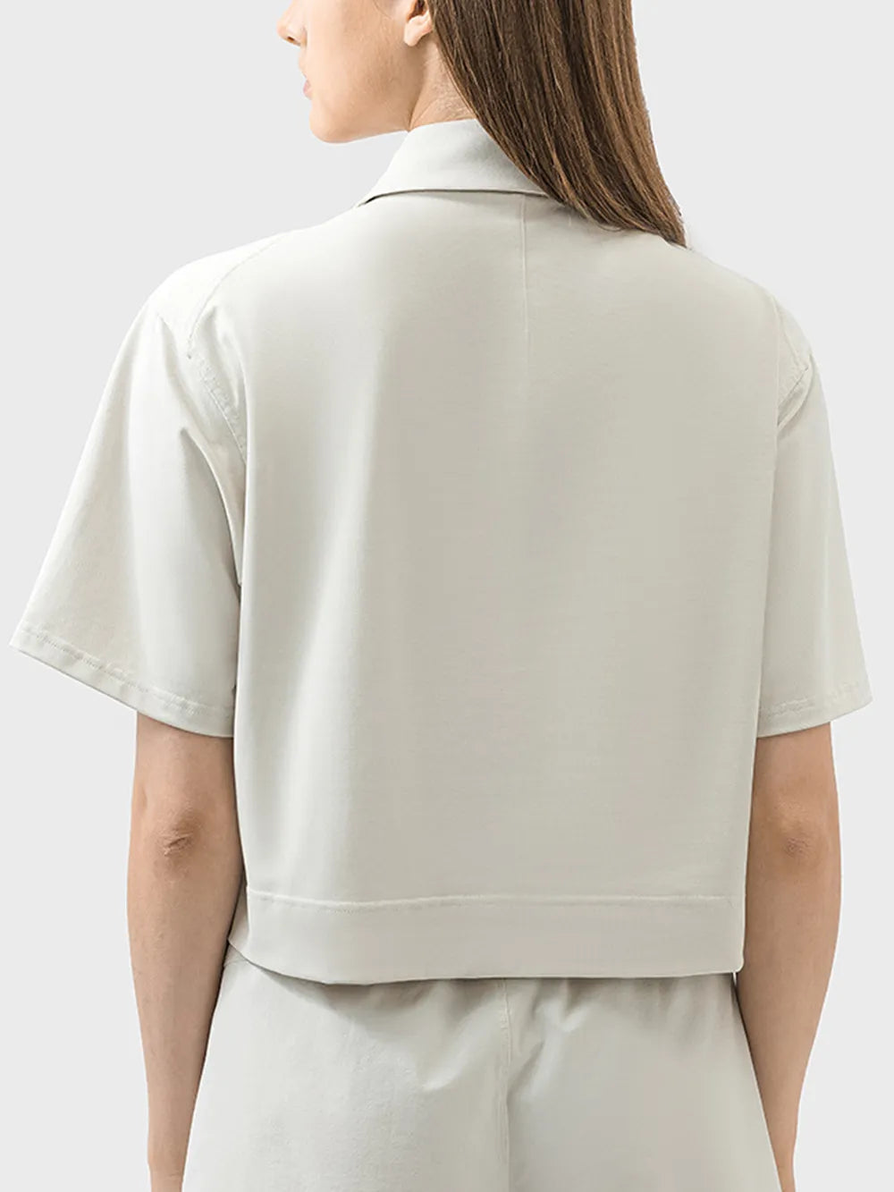 Millennia Half Button Short Sleeve Active T-Shirt - cas7m