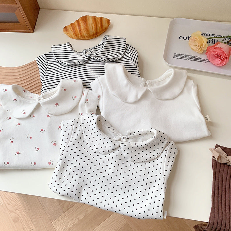 Baby Fashion Polka Dot Puffer Bodysuit - cas7m