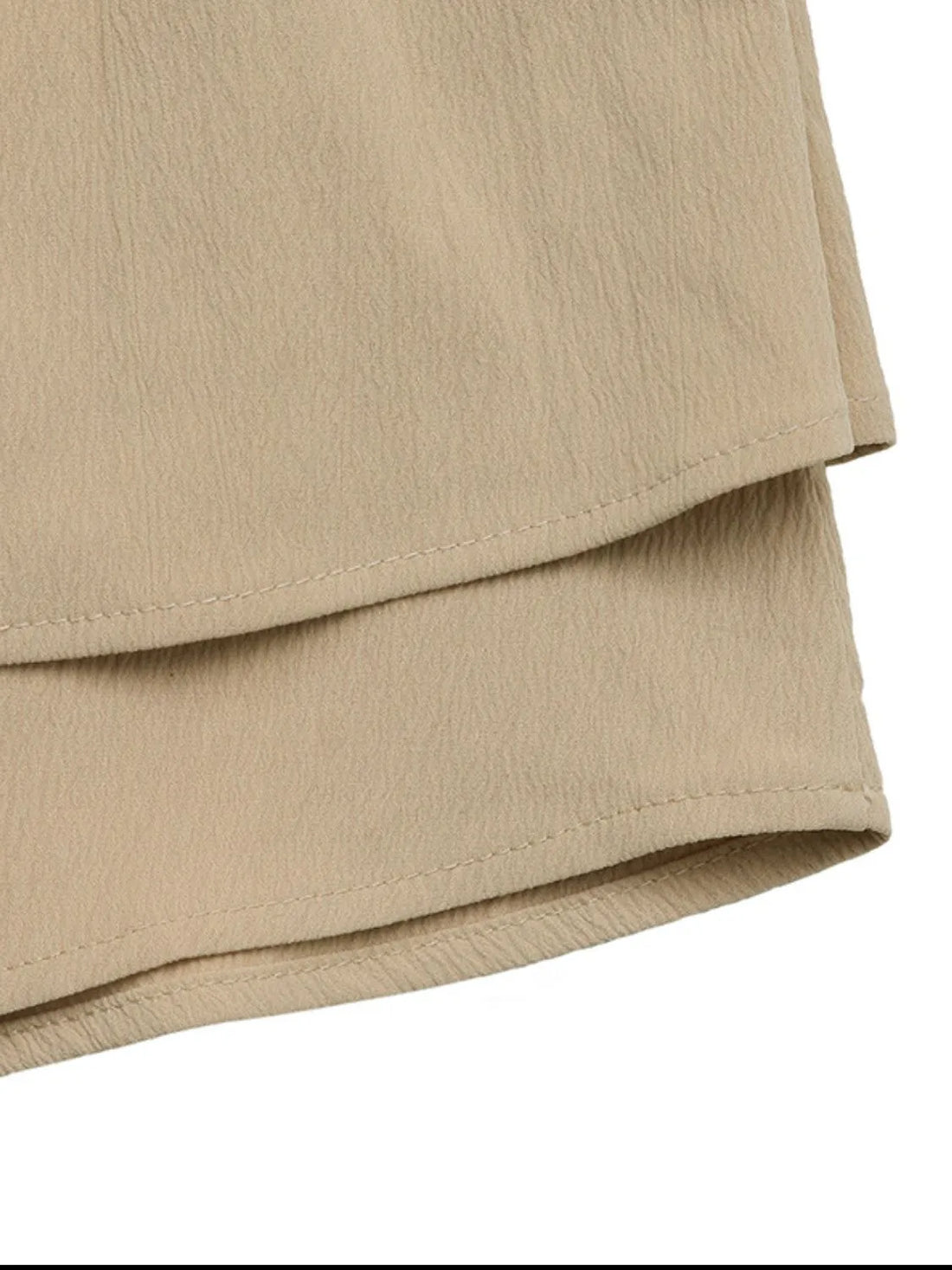 Elastic Waist Layered Skirt - cas7m