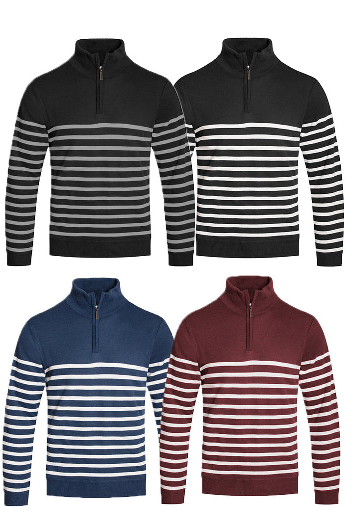 Quarter Zip Up Sweater NR2007 - cas7m