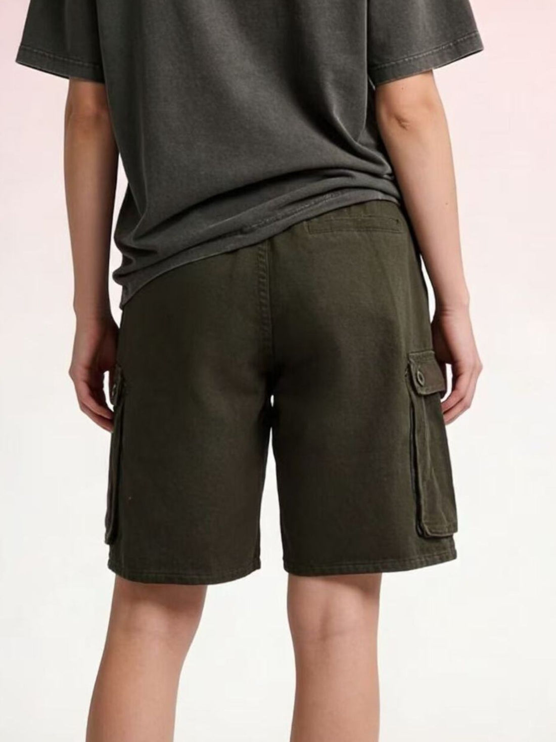 Cargo Shorts with Drawstring - cas7m