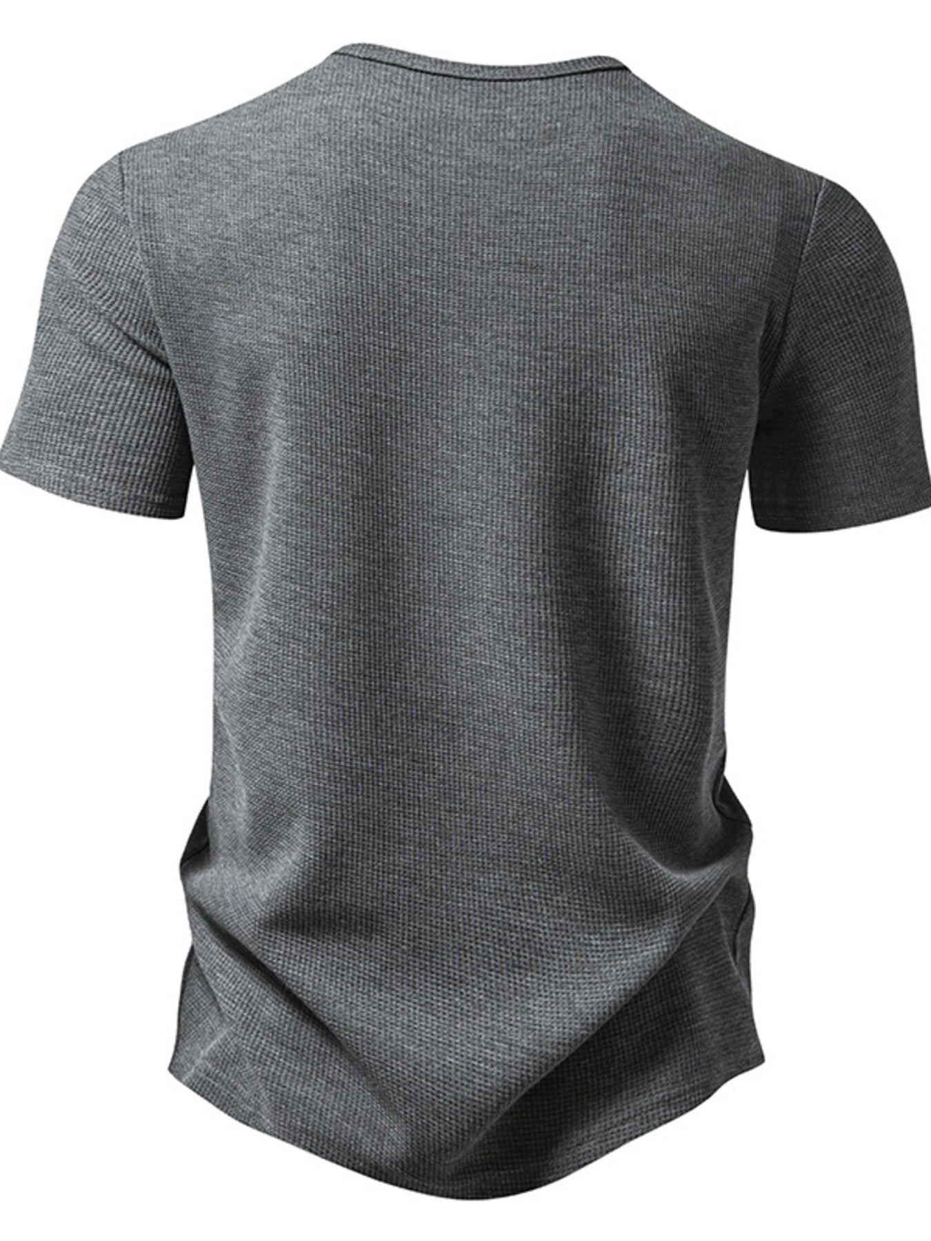 Men's Button Detail Short Sleeve T-Shirt - cas7m