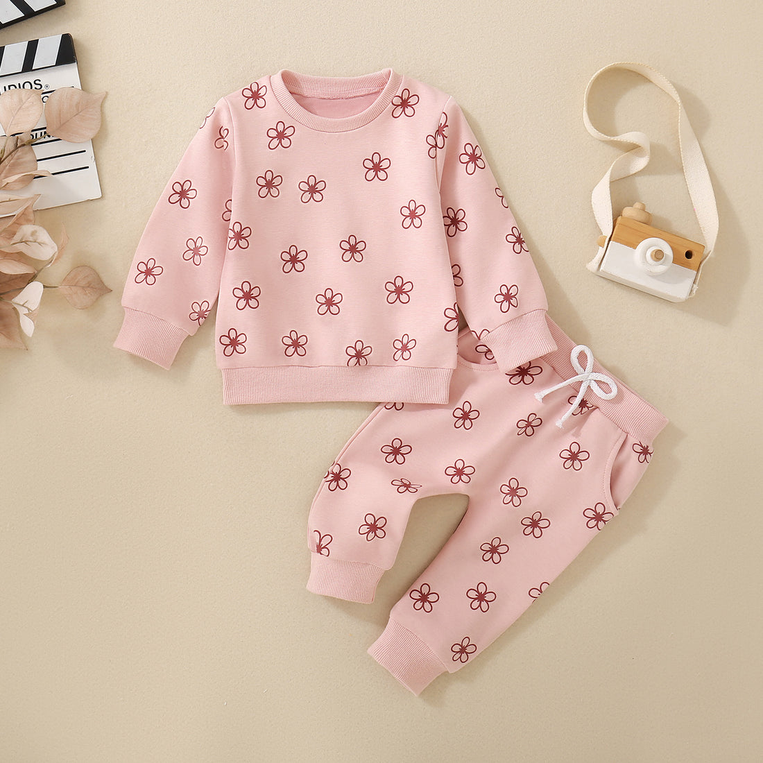 Baby And Toddler Long-sleeve Floral Set - cas7m