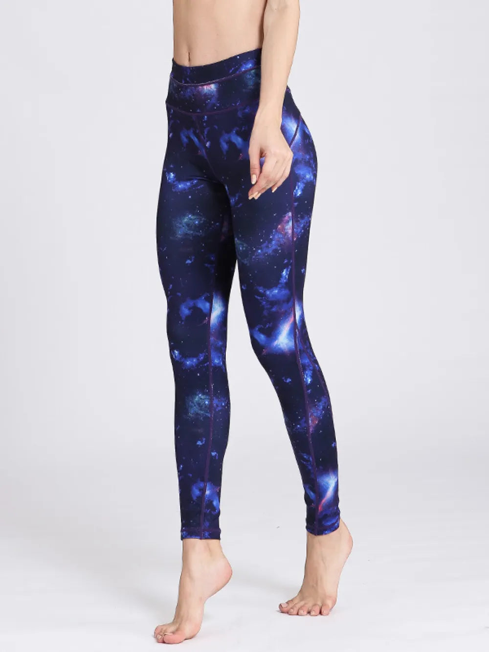 Ultra-Stretch Basic Yoga Pants - Polyester Spandex Blend - cas7m