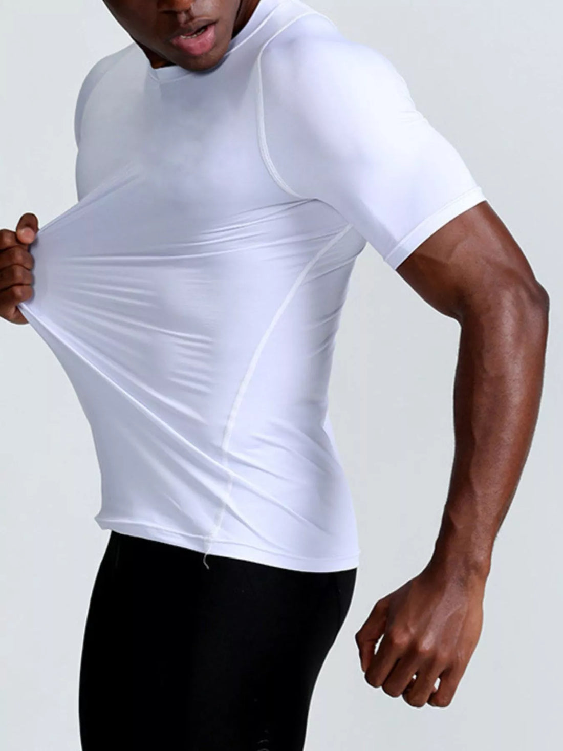 Men's Full Size Quick-Dry Active T-Shirt Plus Size - cas7m