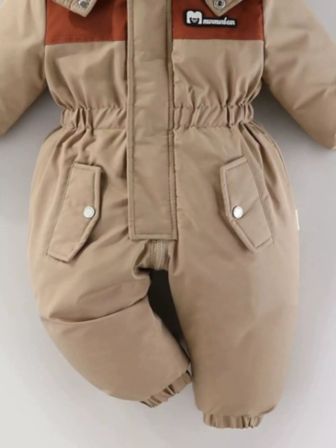 Children's Faux Fur Hood One-Piece - cas7m