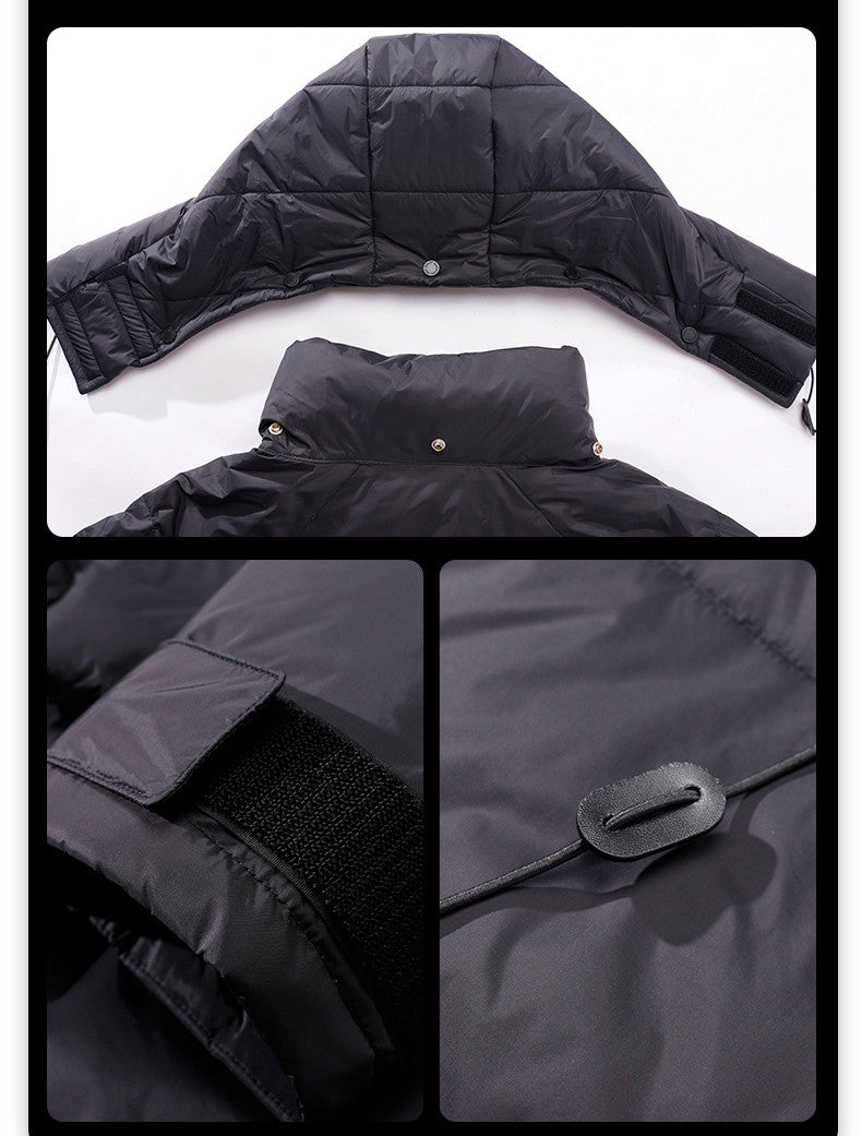Men's Tooling Down Jacket Large Size Stylish Simple And Warm - cas7m