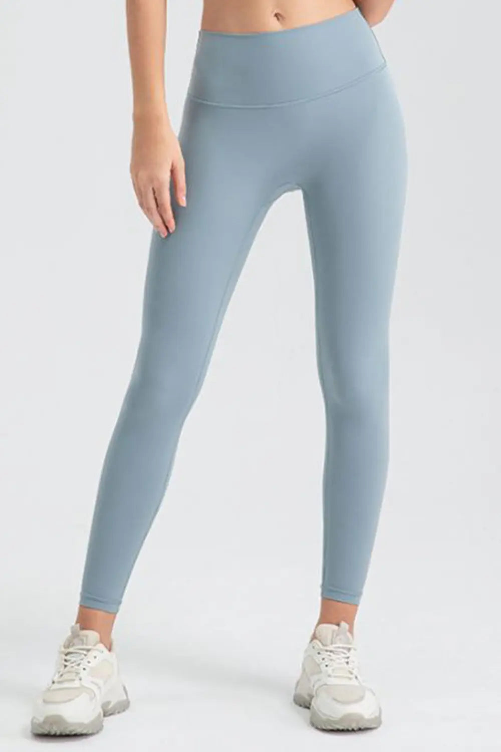 Wide Waistband Sport Leggings - cas7m