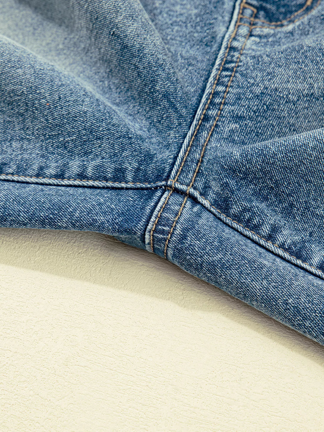 Vintage Washed Seam Detail Shift Jeans - cas7m