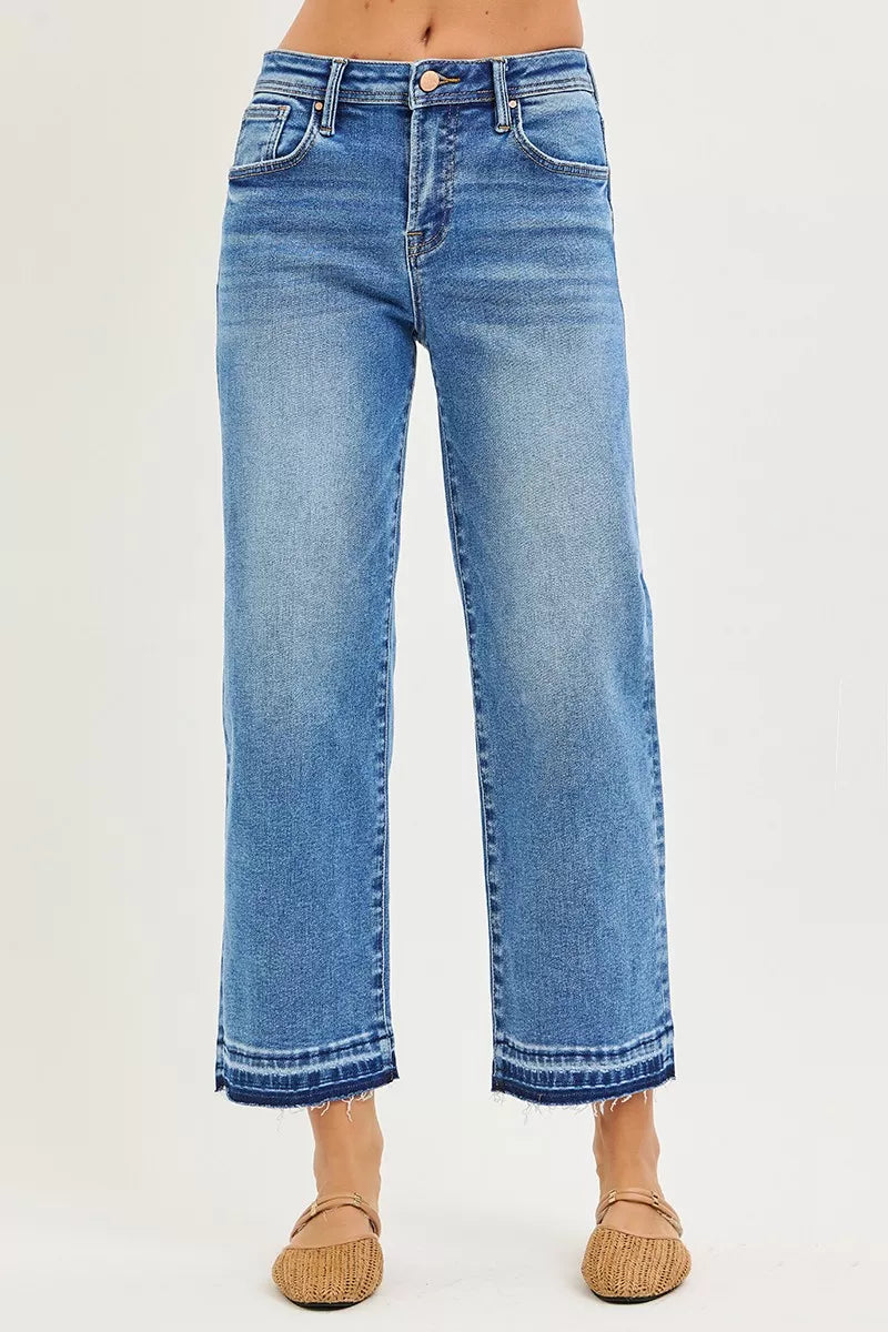 RISEN Full Size Slouchy Cropped  Boyfriend Jeans Plus Size - cas7m