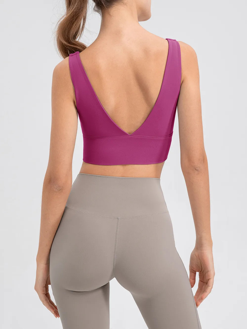 Scoop Neck Wide Strap Active Tank - cas7m