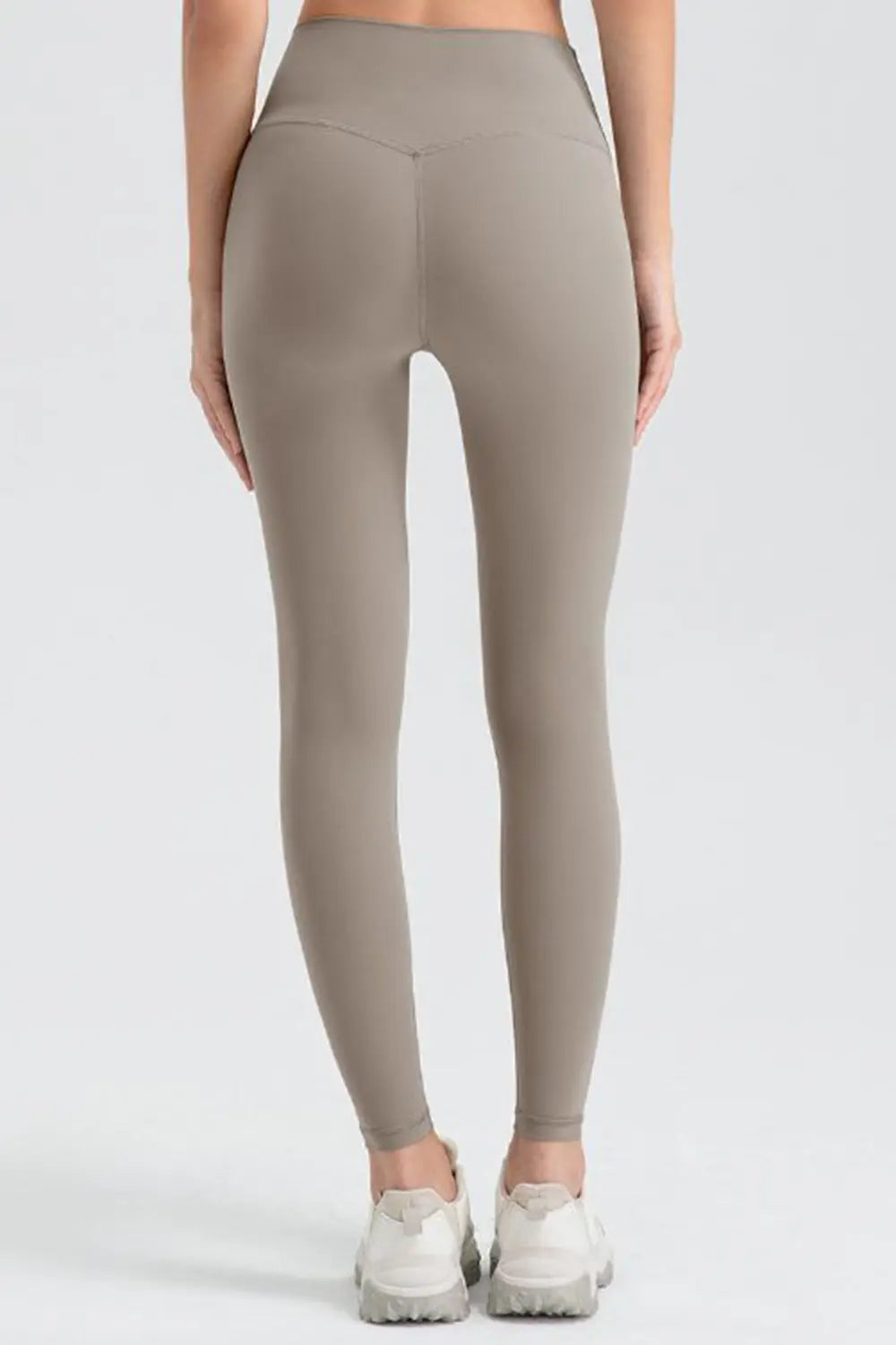 Wide Waistband Sport Leggings - cas7m