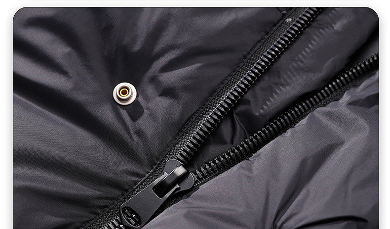 Men's Tooling Down Jacket Large Size Stylish Simple And Warm - cas7m