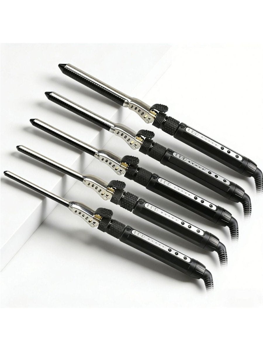 Adjustable Heat Salon-Quality Curling Iron with Anti-Scald Tech - cas7m