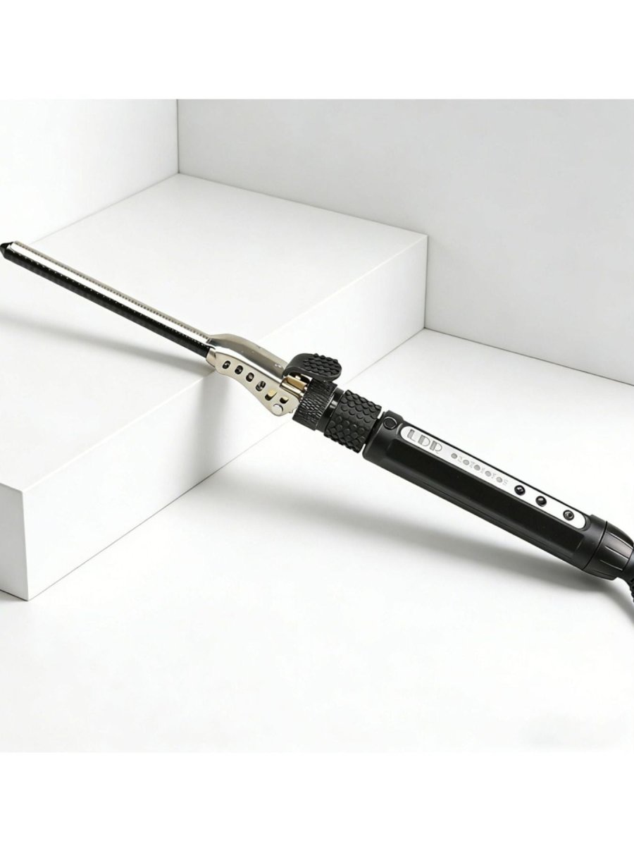 Adjustable Heat Salon-Quality Curling Iron with Anti-Scald Tech - cas7m