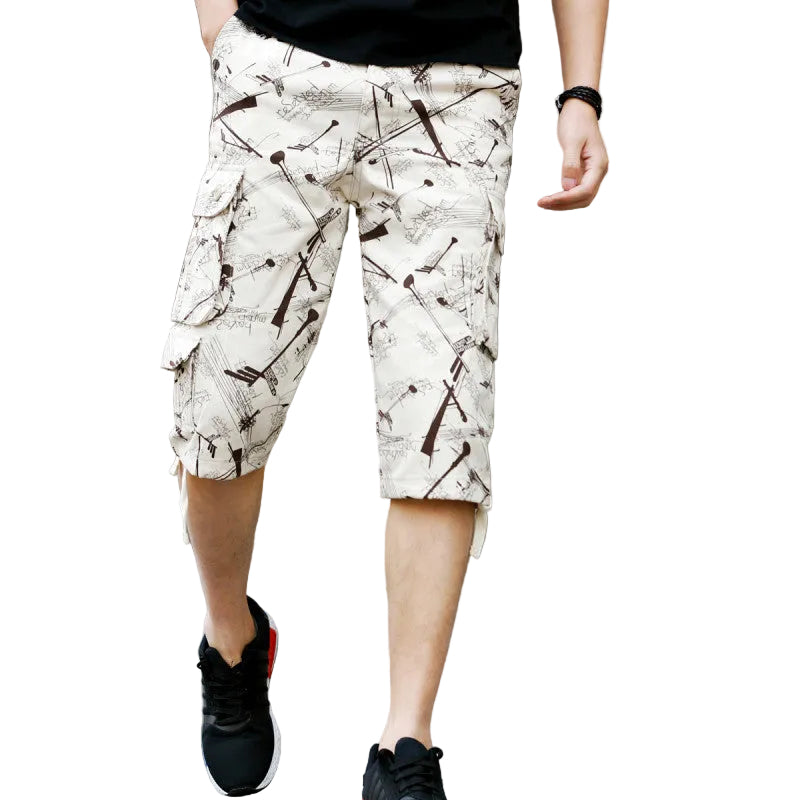 Straight-Leg Multi-Pocket Cargo Shorts