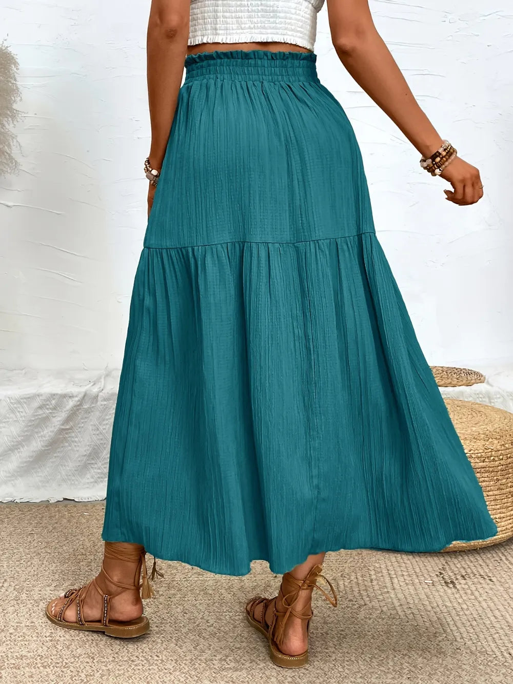 Frill Slit Skirt - cas7m