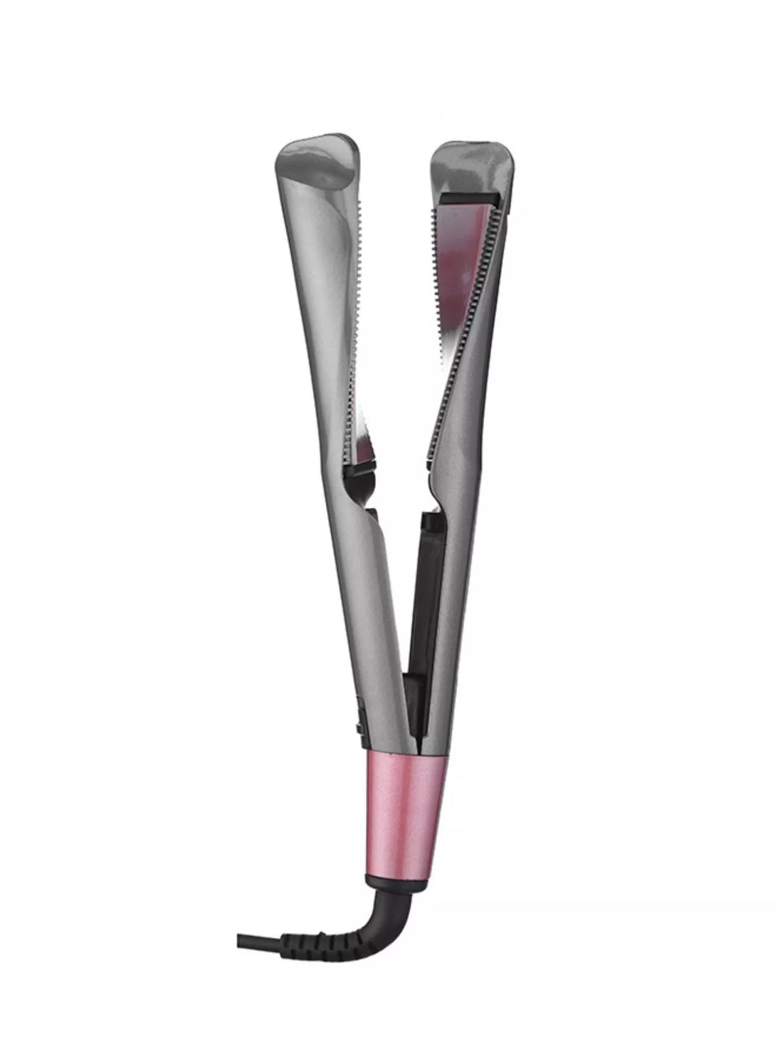 2-in-1 Adjustable Curling & Straightening Iron for Salon-Quality Hair - cas7m