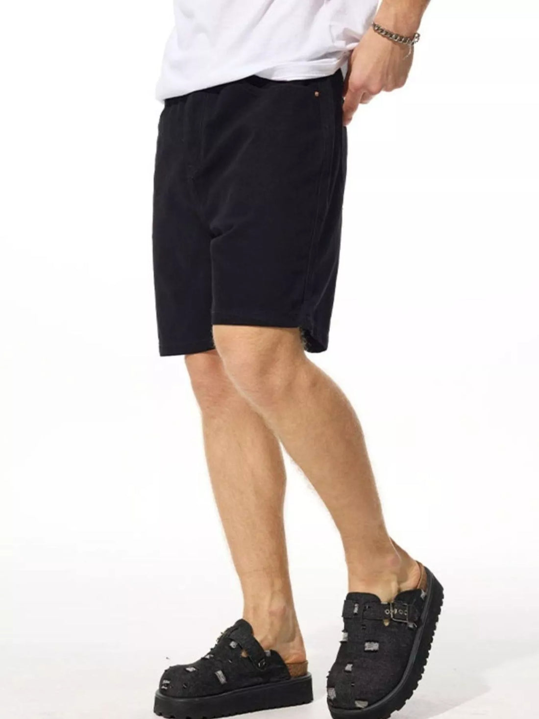 Men's Loose Fit Denim Shorts - cas7m