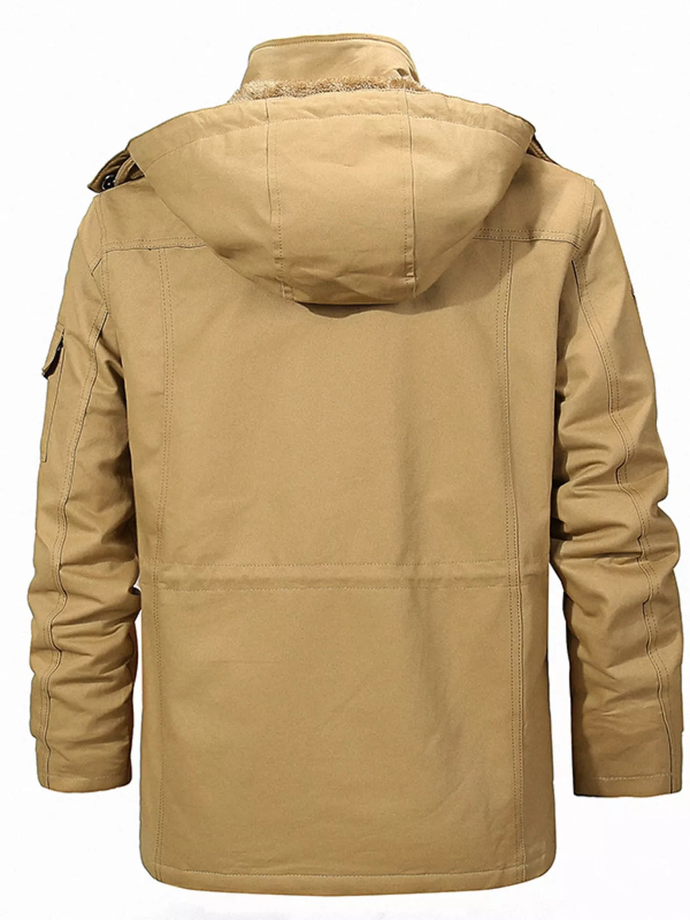 Men's Full Size Zip Up Fleece Lined Jacket Plus Size - cas7m