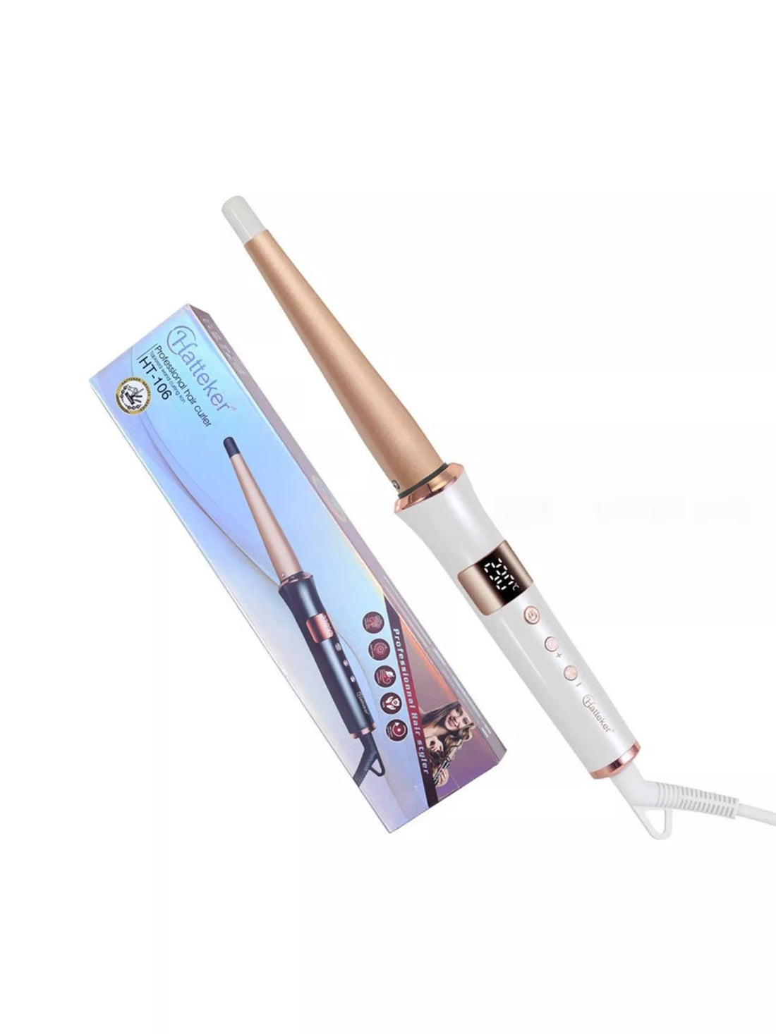 Quick Heat Salon-Quality Curling Iron for Effortless Glamour - cas7m