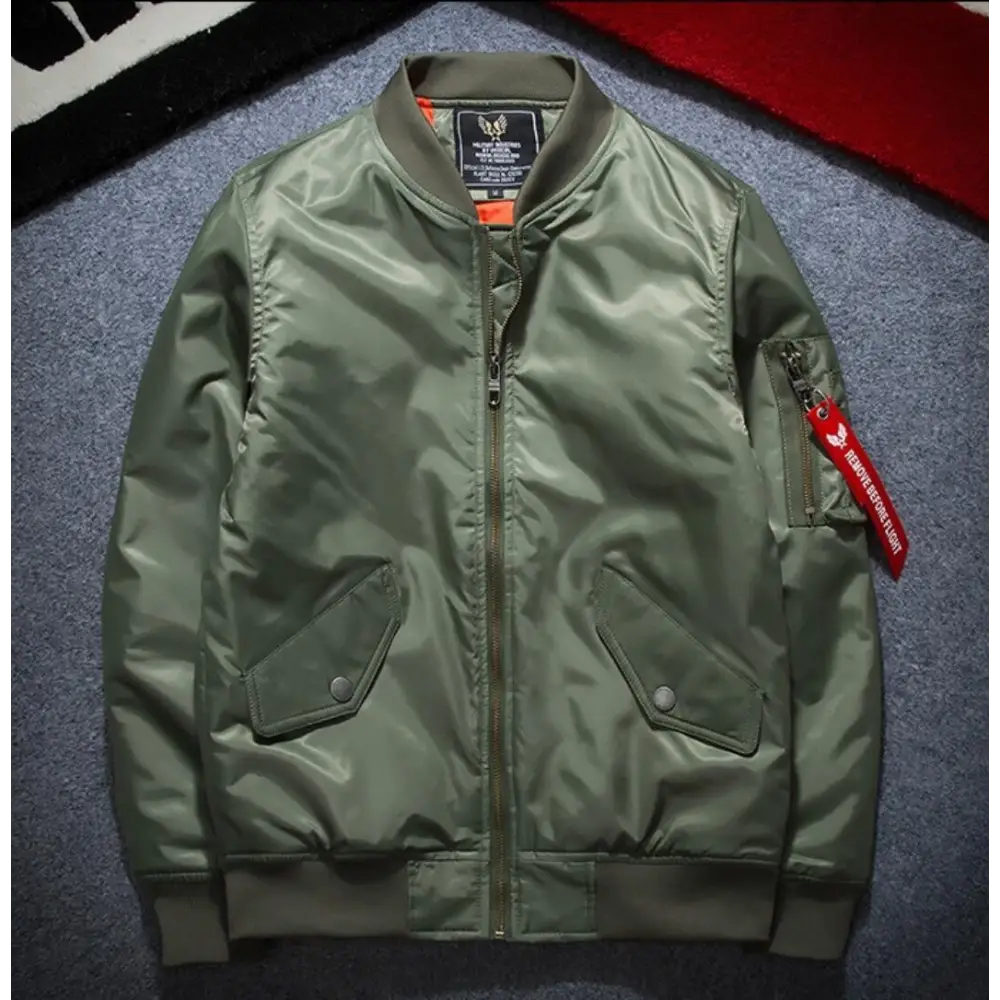 Army green bomber jacket ladies jacket men DC-ACOPower