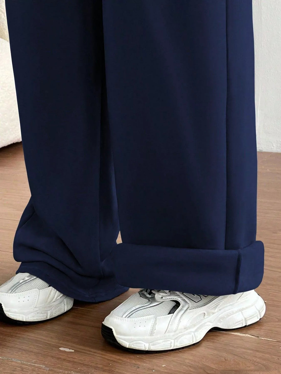 Casual Drawstring High Waist Wide Leg Sweatpants - cas7m