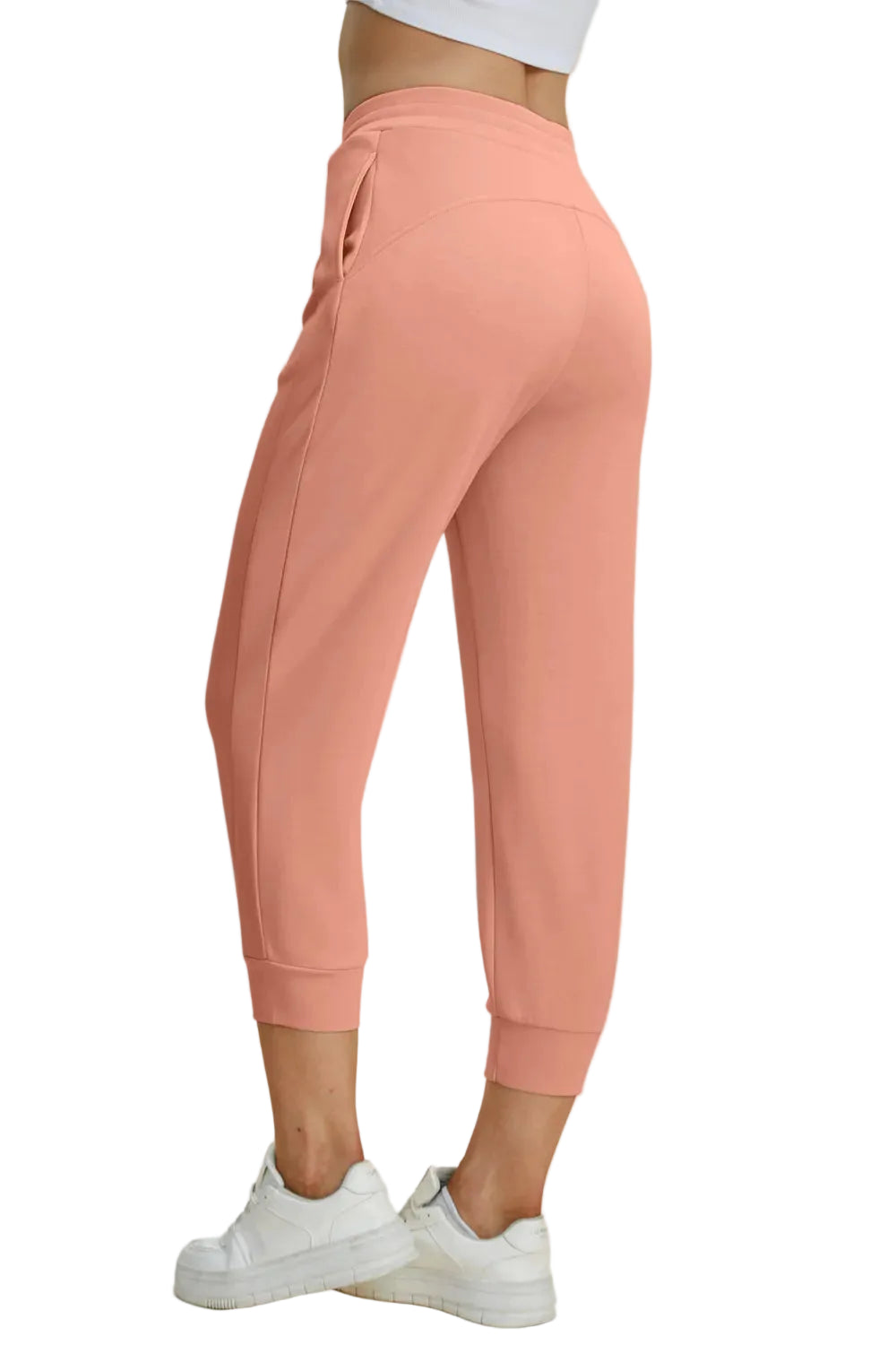Basic Bae Full Size Air Scuba Drawstring High Waist Cropped Pants - cas7m