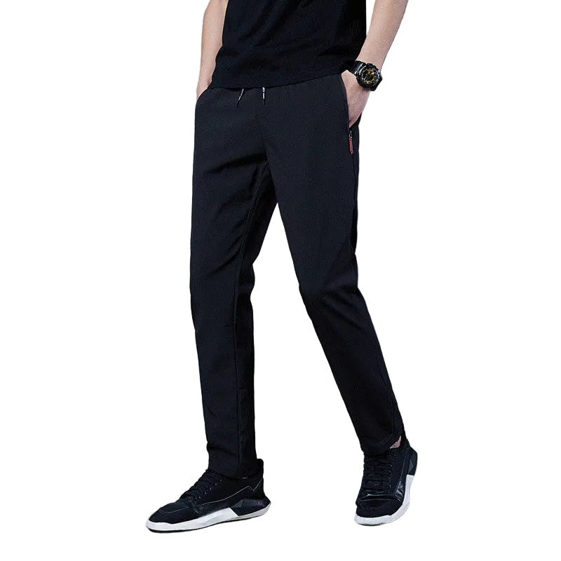 Mens Fashion Solid Color Loose Casual Pants - cas7m