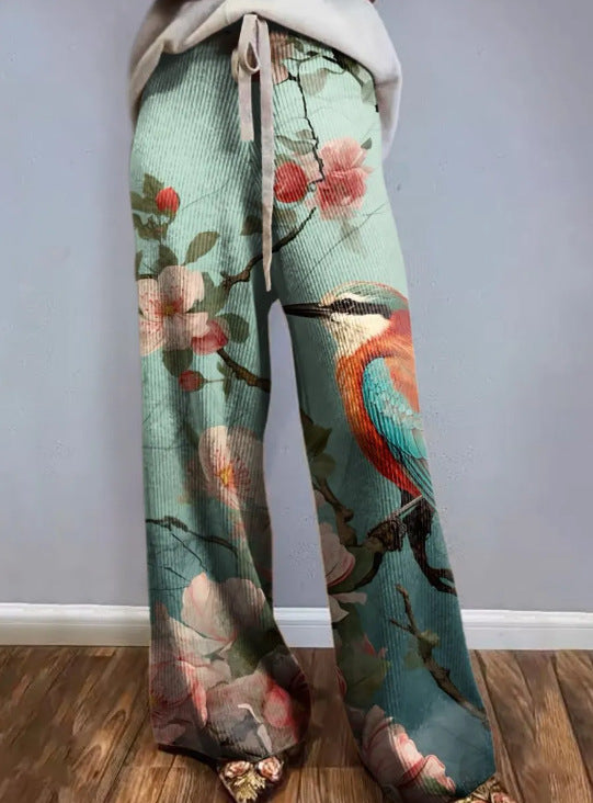 Casual Wide Leg Sports Trousers - cas7m