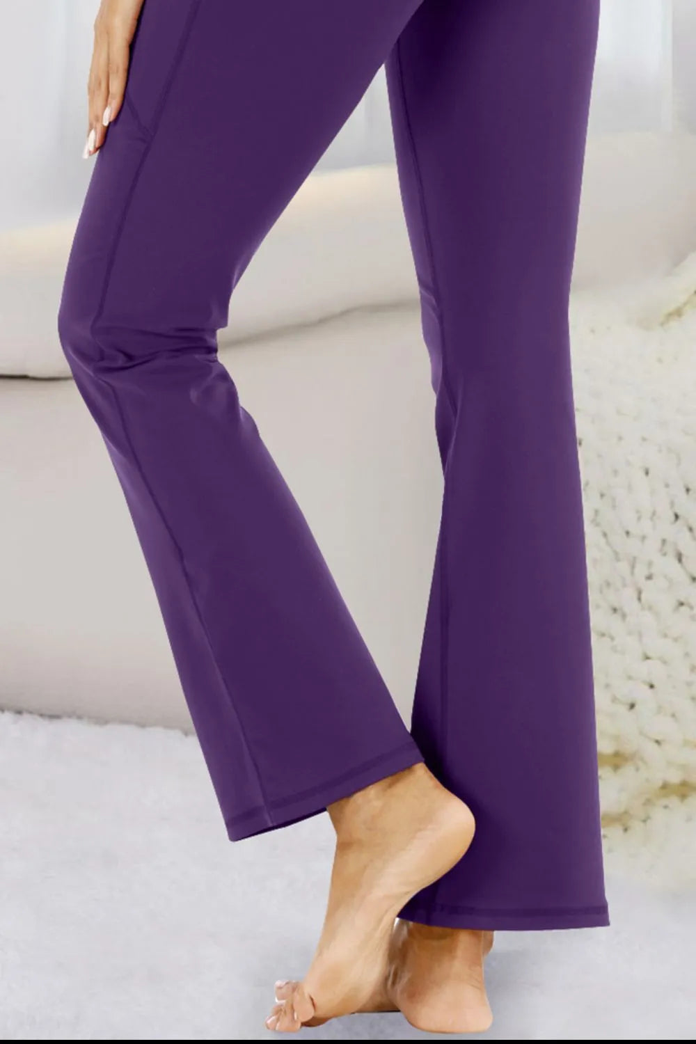 Pocketed High Waist Active Pants - cas7m