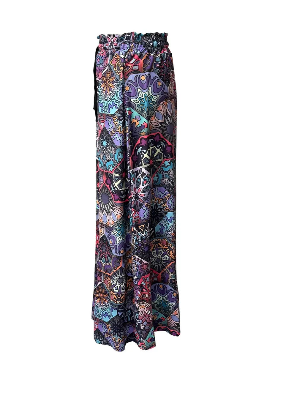Printed Maxi Skirt with Pockets - cas7m