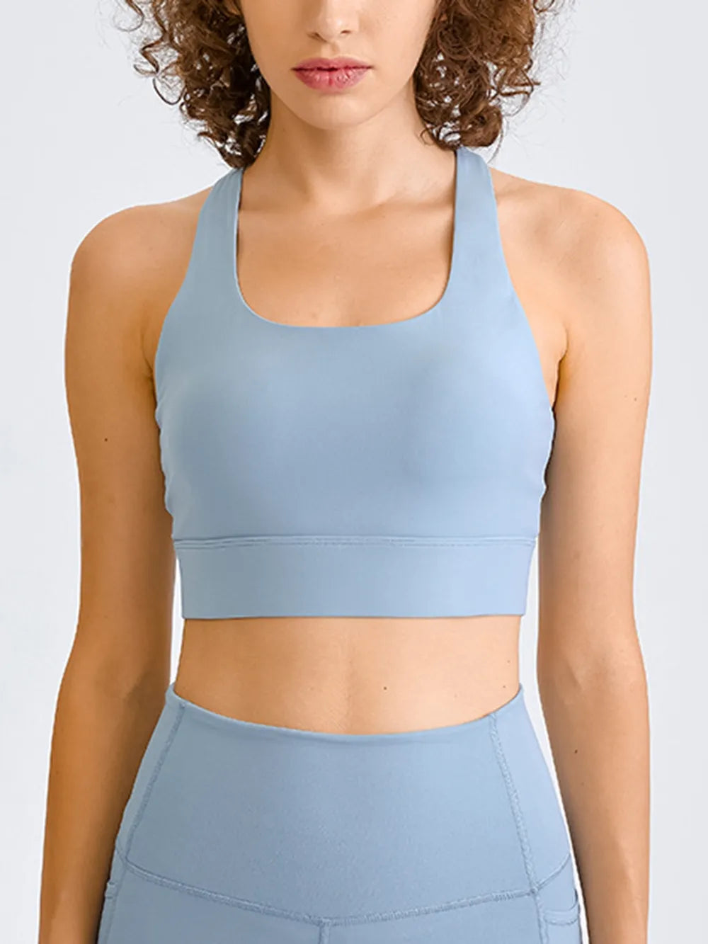 Millennia Double Take Square Neck Racerback Cropped Tank - cas7m