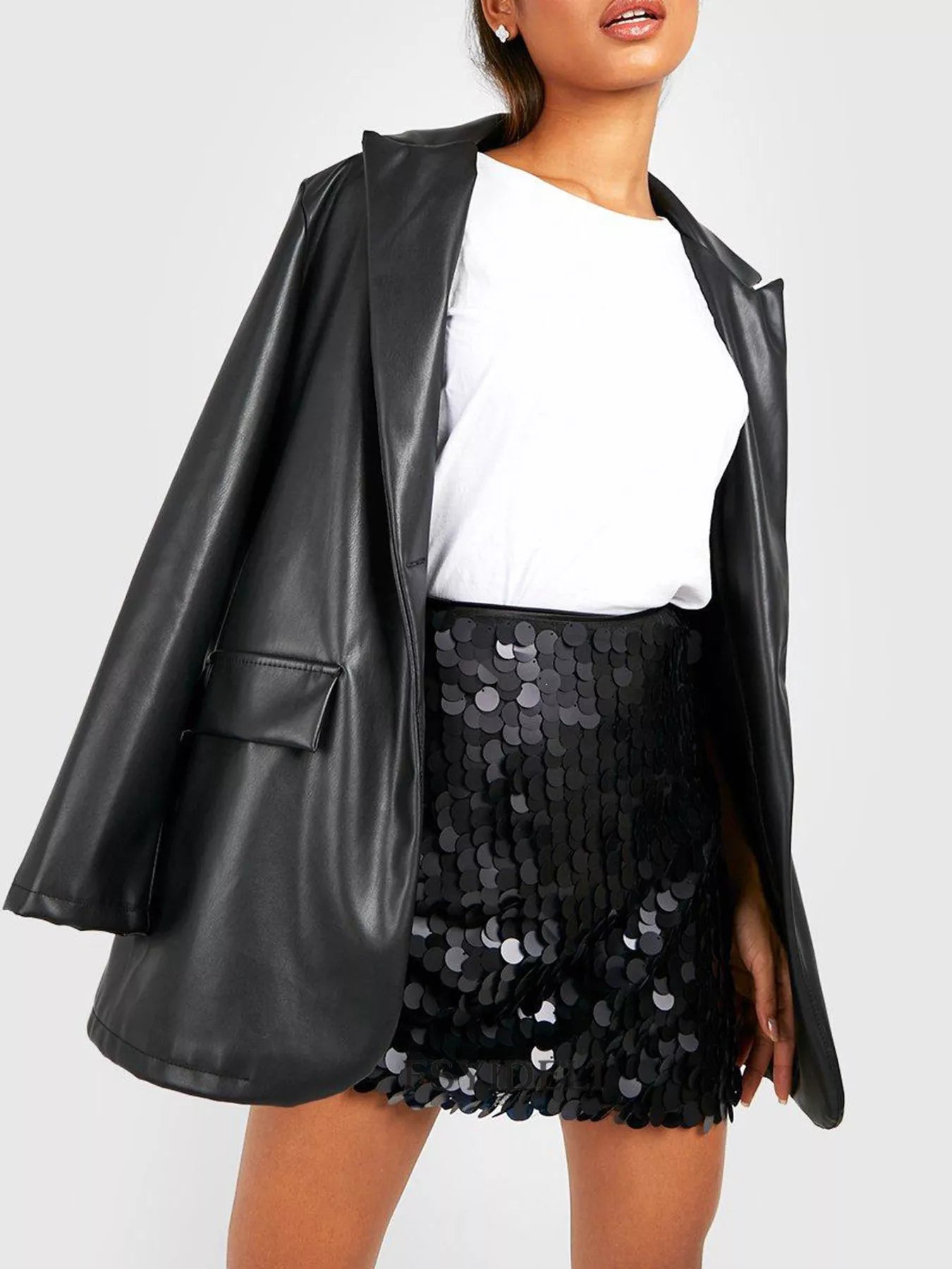 Sequin Mini Skirt - cas7m