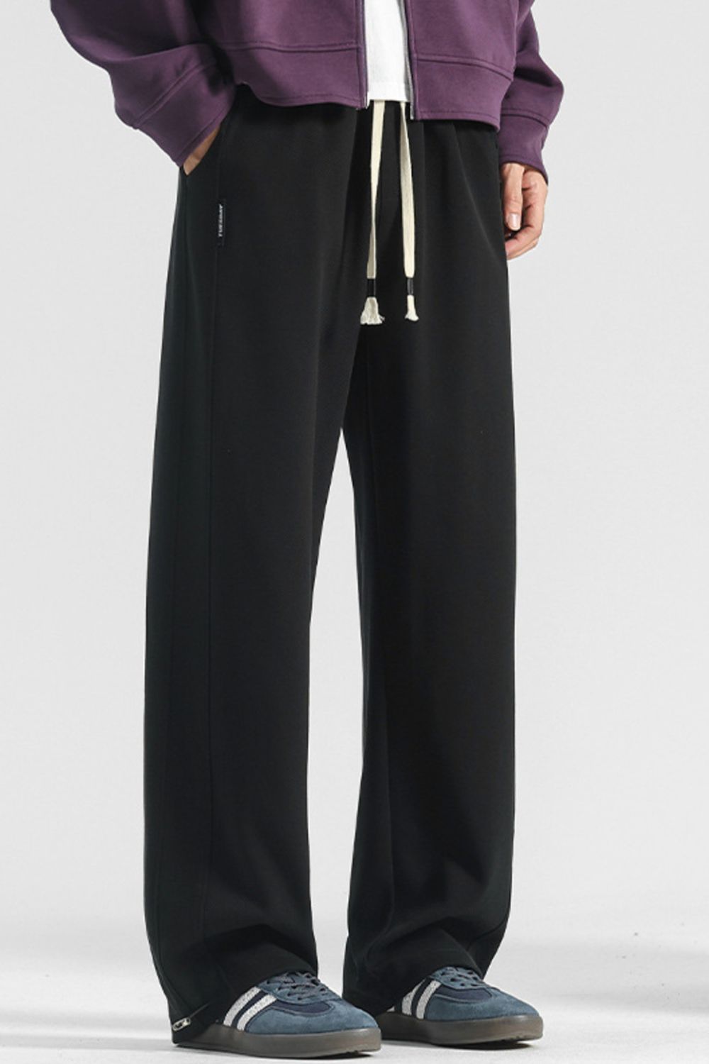 Men's Plus Size Casual Loose Fit Drawstring Sweatpants - cas7m