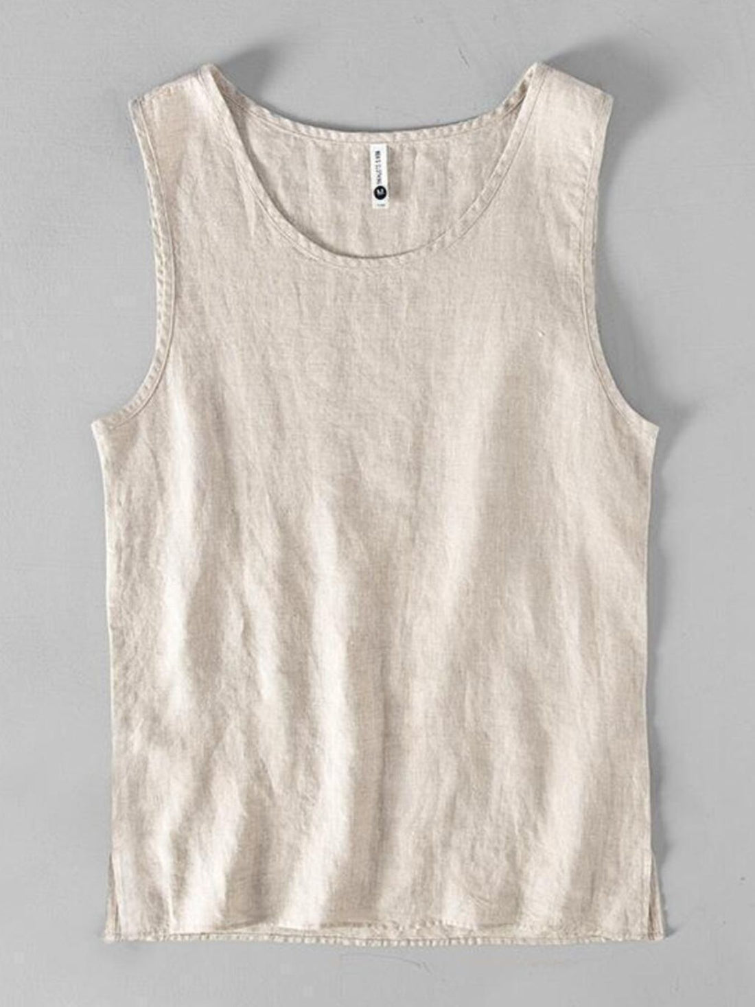 Men's Plus Size Round Neck Tank - cas7m