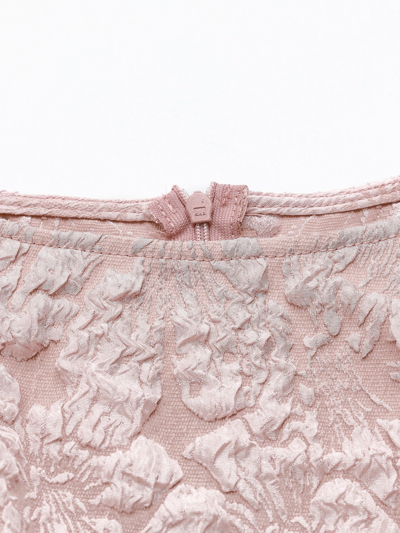 Floral Jacquard Peplum Tank - cas7m